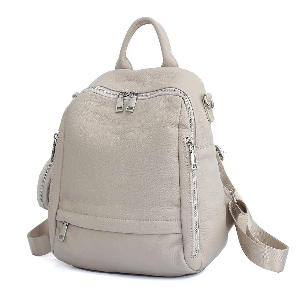 Zency Genuine Leather Women’s School & Travel Backpack