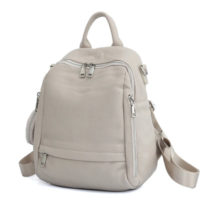 Zency Genuine Leather Women’s School & Travel Backpack
