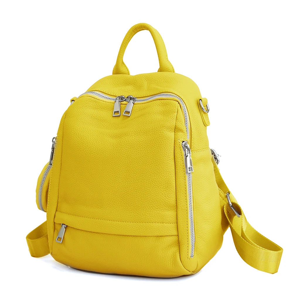 Zency Genuine Leather Women’s School & Travel Backpack