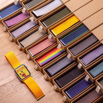 Nylon Loop Strap for Apple Watch Band 46mm 44mm 40mm 42mm 45mm 41mm 49mm 44 mm Bracelet iWatch Series Ultra 2 11 10 9 SE 7 6 5 4