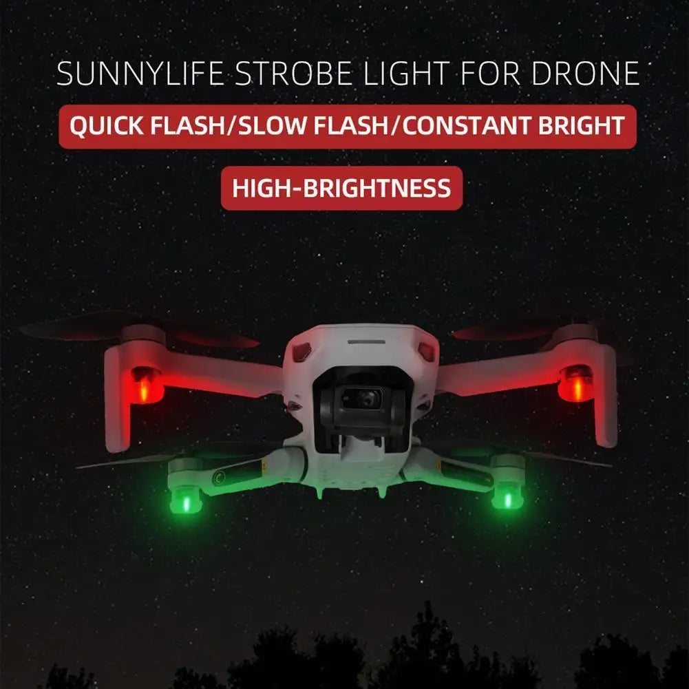 4pcs LED Strobe Lights for DJI Mini 2 & Drones (Night Flying Kit)