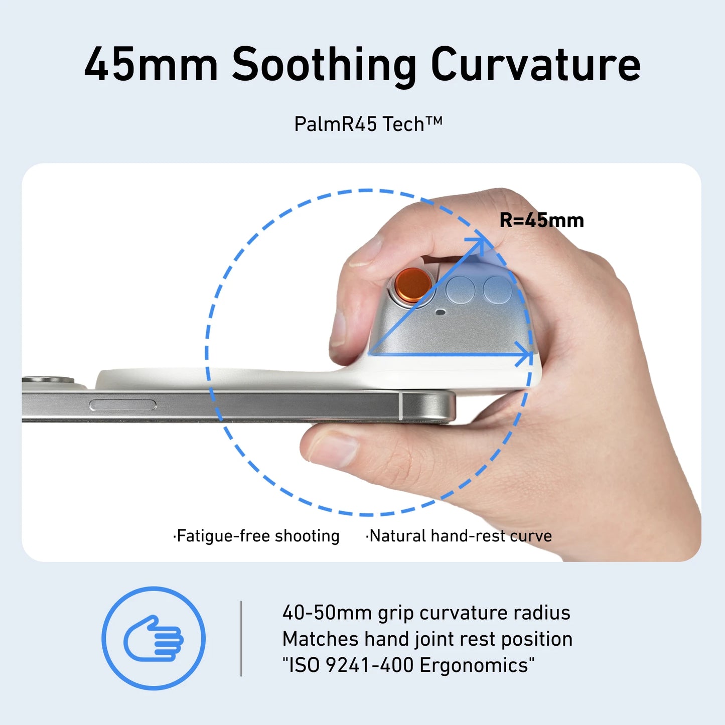 TELESIN Magnetic Phone Camera Shoot Hand Grip Universal Smart Phone Holder Shooting Aid  Remote Control Handle for Iphone Andriod