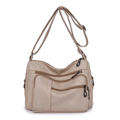 High Capacity Women Tote Bag High Quality Leather Ladies Handbags Leisure Shoulder Bag Small Crossbody Bags For Women 2024 New