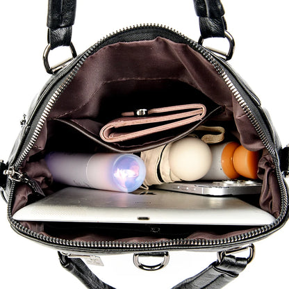Hot Sale High Quality Leather Backpack Women Shoulder Bags Multifunction Travel Backpack School Bags for Girls Bagpack Mochila