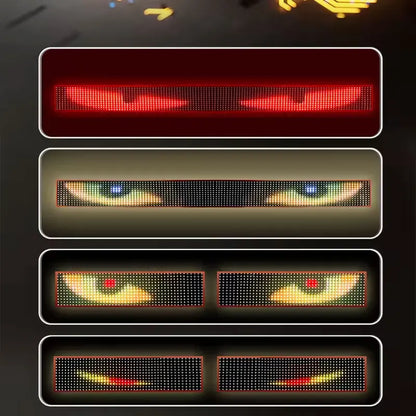 Devil Eye LED Pixel Panel Light – Remote Control Scrolling Display for Car & Truck 12V/24V
