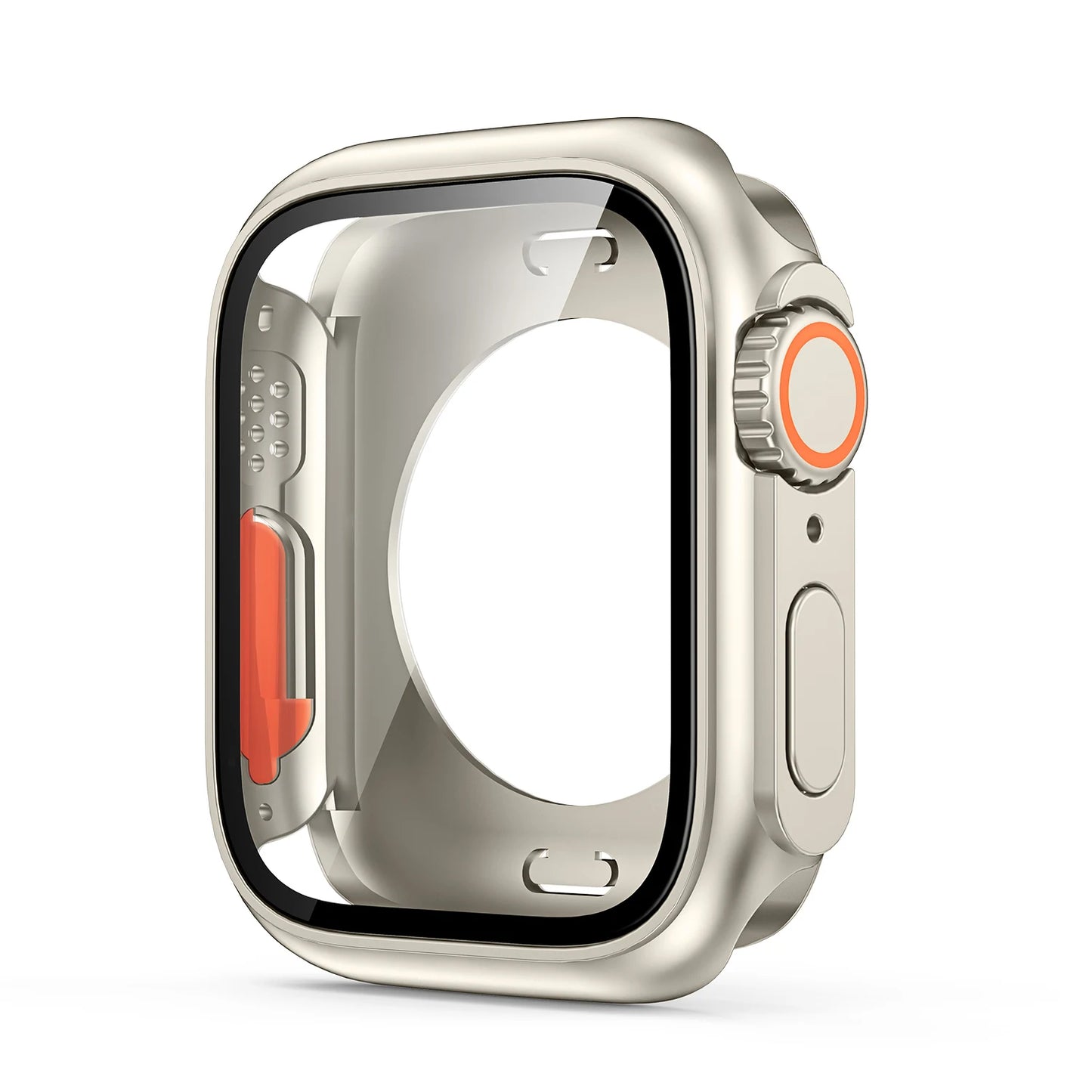 Apple Watch Bumper Case with Screen Protector – Hard PC Front & Rear Cover (40–45mm, Series Compatible)