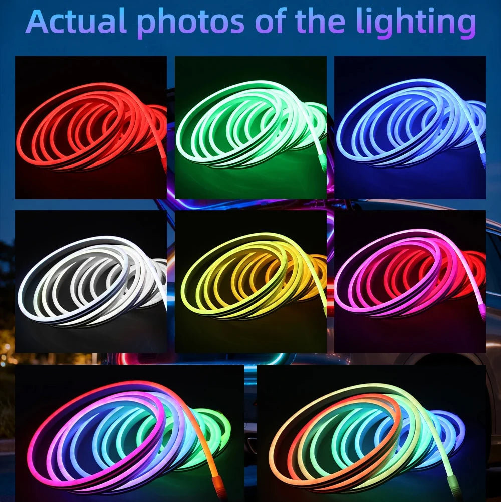 Universal RGB LED Trunk Ambient Light – APP Controlled Car Boot Decorative Lighting