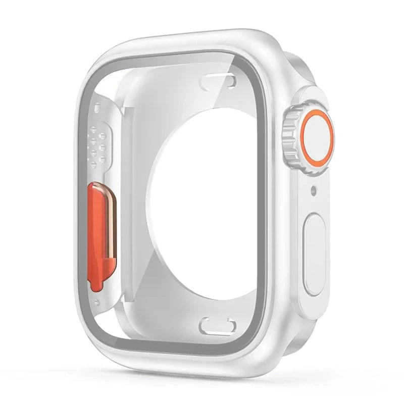 Apple Watch Bumper Case with Screen Protector – Hard PC Front & Rear Cover (40–45mm, Series Compatible)