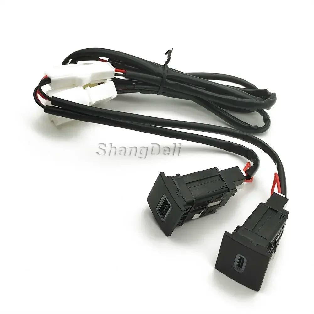 Fast Charging Car USB Adapter (PD & QC3.0 Power Button)