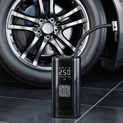 Cordless Tire Pump Powerful Motor  Pressure Gauge Portable Tire Inflator with LED Display Screen for Car Motorcycle Ball