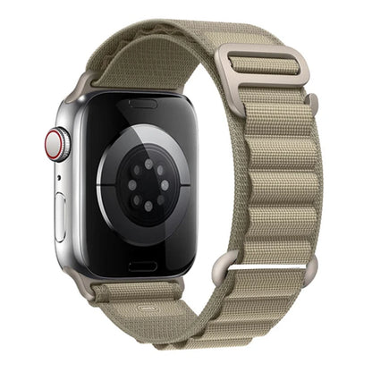 Nylon Alpine Strap for Apple Watch – Adjustable Sport Band (40–49mm, Ultra & Series Compatible)