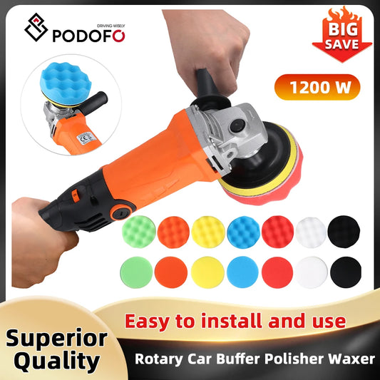 1200W Car Polisher Machine – Professional Paint Buffer Kit