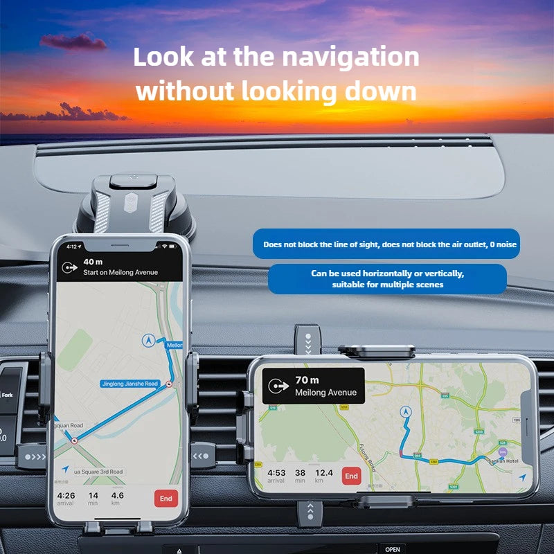 Universal Car Phone Holder – Suction Cup Dashboard & Windshield Mount Stand
