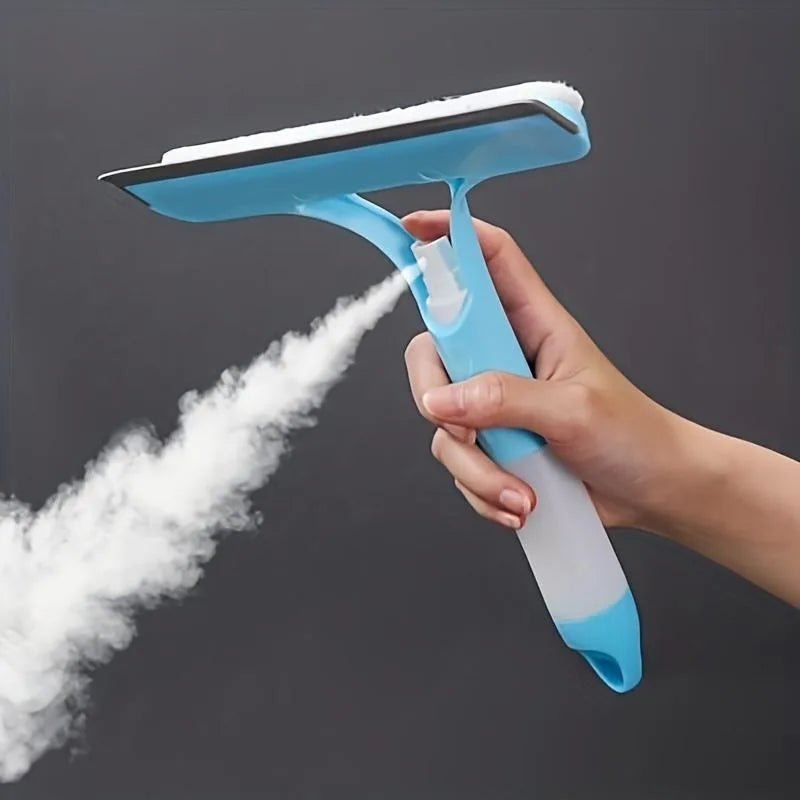 Multi-Function Window Cleaning Brush – Spray Glass Wiper for Home & Car