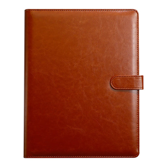 A4 PU Leather Folder Organizer – Multi-Functional Business Portfolio with Pen Holder & Card Slots