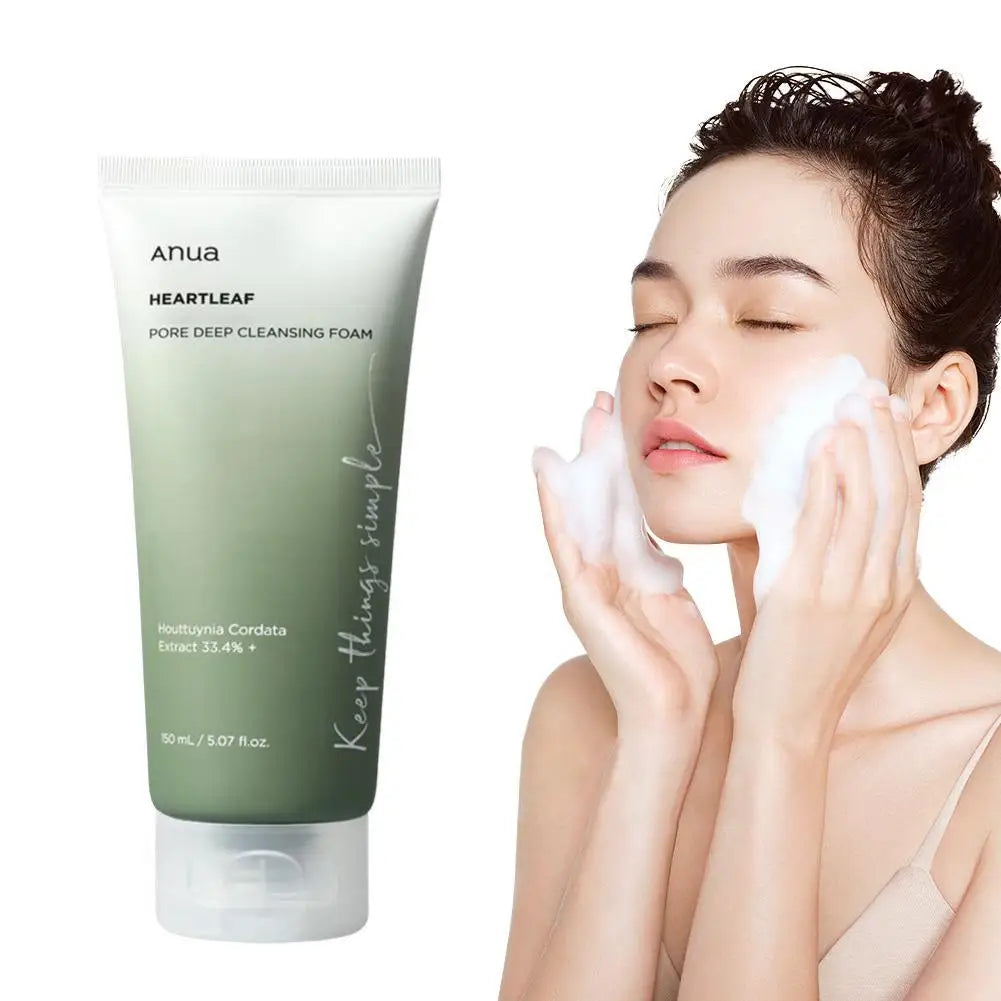  Deep Pore Cleanser Foam Facial Cleanser Remove Blackhead Moisturizing Shrink Oil Control Skin Care Deep Cleansing Foam
