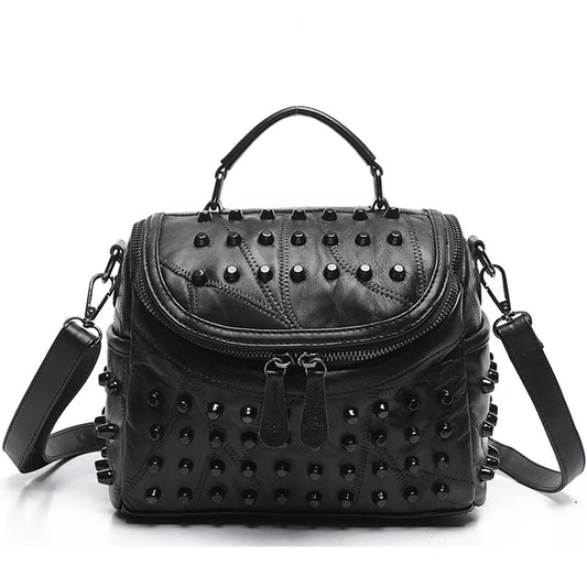 Luxury Sheepskin Genuine Leather Women’s Bag – Designer Shoulder & Messenger Handbag