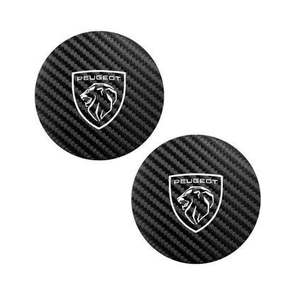 2Pcs Car coaster water anti slip pad silicone waterproof interior accessories For New Peugeot 206 208 207 3008 308 2008 107 508