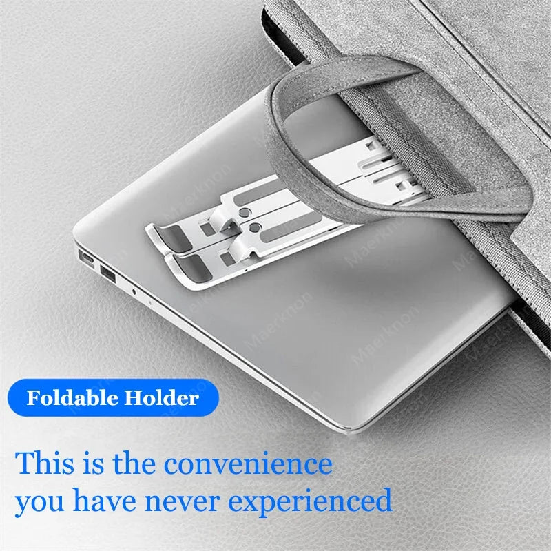 Adjustable Laptop Stand – Foldable Portable Holder for Notebook, MacBook & Tablets