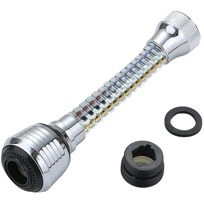 Rotating Faucet Sprayer Extender – Water Saving Splash-Proof Kitchen Tap Attachment