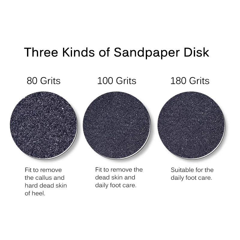 60PCS Replacement Sandpaper Discs for Electric Foot Callus Remover