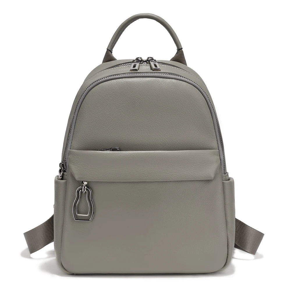 Zency 100% Genuine Leather Women’s Backpack – High Quality Travel, School & Commuter Bag