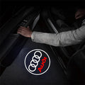 1/2PCS Auto Badge Door Decor Lamp Welcome Lights Wireless Laser Projector For Audis Sline TT A1 A2 A3 A4 A5 A6 A7 A8 8P B6 Q5 Q1