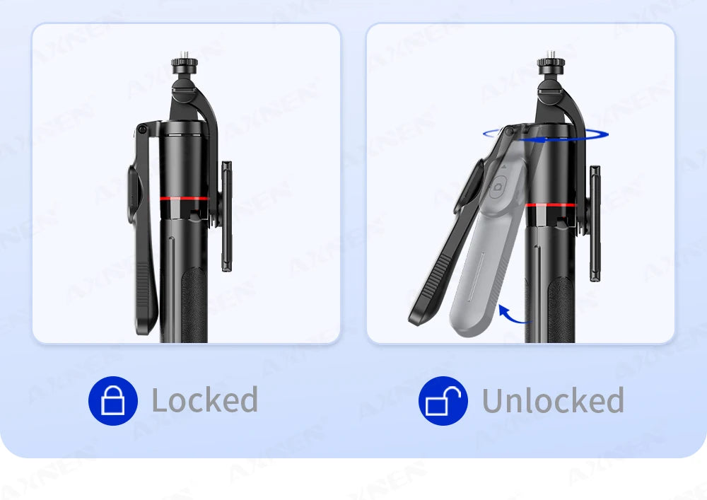 F16 Selfie Stick Tripod – 170cm Extendable with Bluetooth Remote & 360° Rotation
