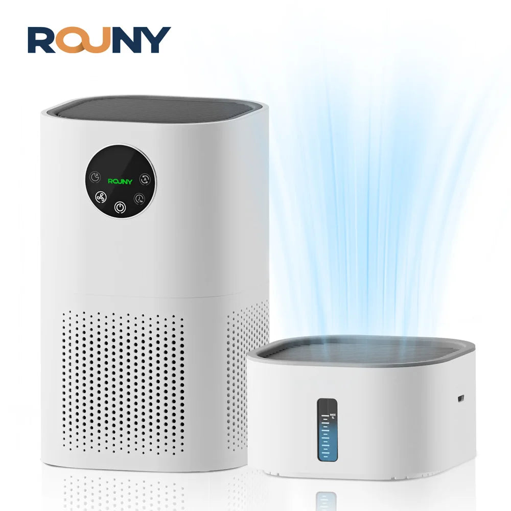 Air Purifier with Humidifier Combo for Home Allergies and Pets Hair, Smokers in Bedroom, H13 True HEPA Filter，2-in-1