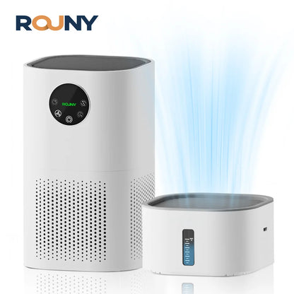 Air Purifier with Humidifier Combo for Home Allergies and Pets Hair, Smokers in Bedroom, H13 True HEPA Filter，2-in-1