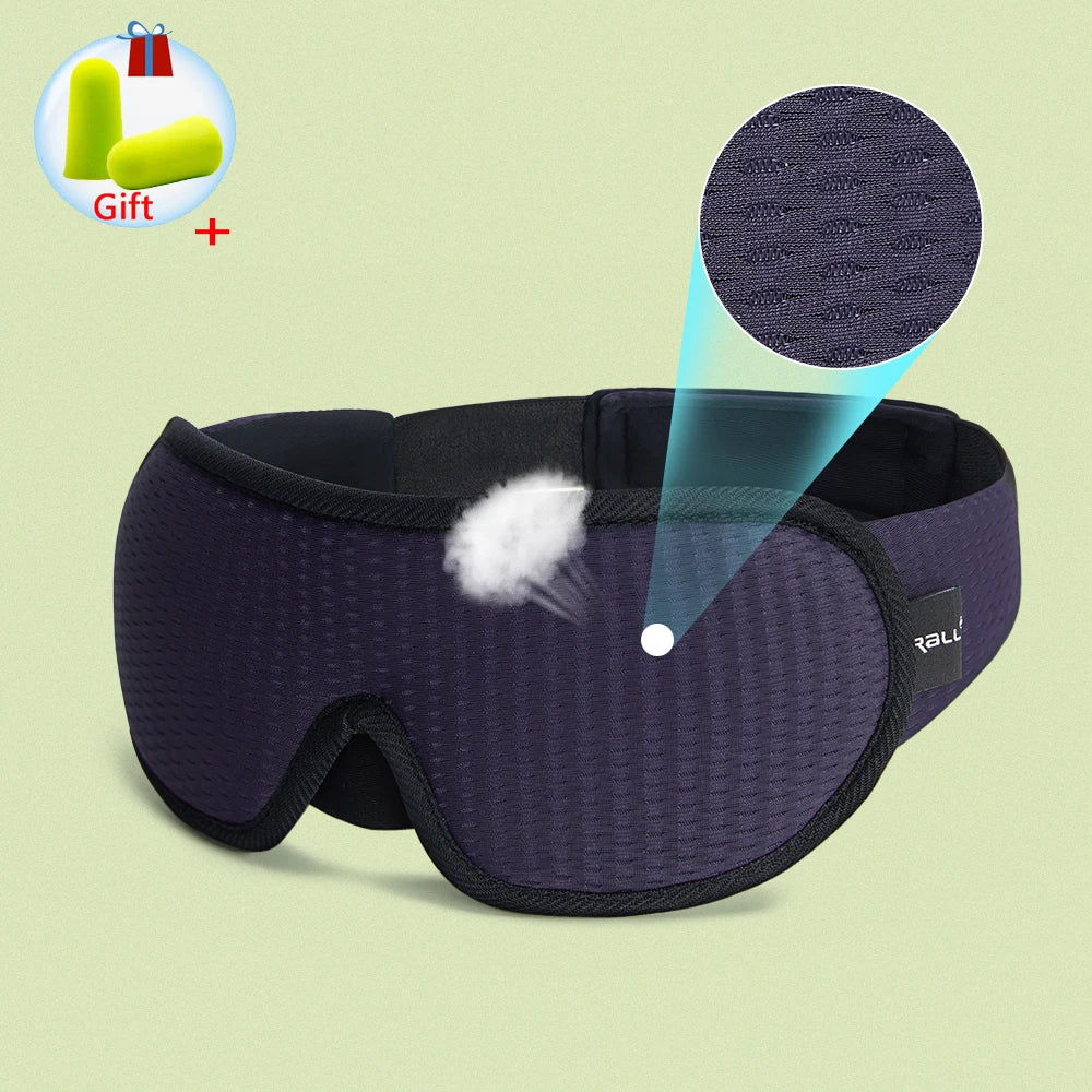 3D Sleep Mask – 100% Blackout Eye Mask for Travel & Relaxation