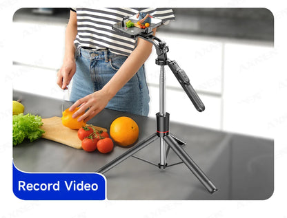 F16 Selfie Stick Tripod – 170cm Extendable with Bluetooth Remote & 360° Rotation
