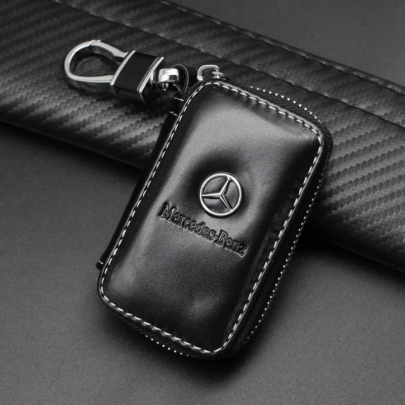 Metal/Leather Keychain Hand-Woven Key Rope Key Ring Key Holder For Mercedes Benz AMG W204 W205 W212 W213 W221 W117 W177 GLA GLE