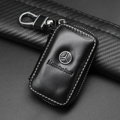 Metal/Leather Keychain Hand-Woven Key Rope Key Ring Key Holder For Mercedes Benz AMG W204 W205 W212 W213 W221 W117 W177 GLA GLE