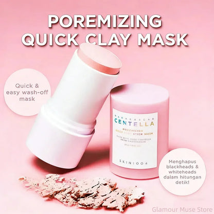Korean Skin Care Centella Poremizing Quick Clay Stick Mask Moisturizing Soothing Facial Shrink Pores Care Mask 27g