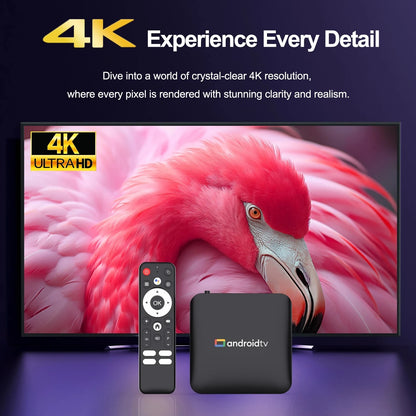 H96 Max Android14 TV Box 2GB 16GB Quad Core Amlogic S905L3 4K UHD WiFi2.4G/5G&BT4.0 Streaming Service Set Top Box IPTV YouTube