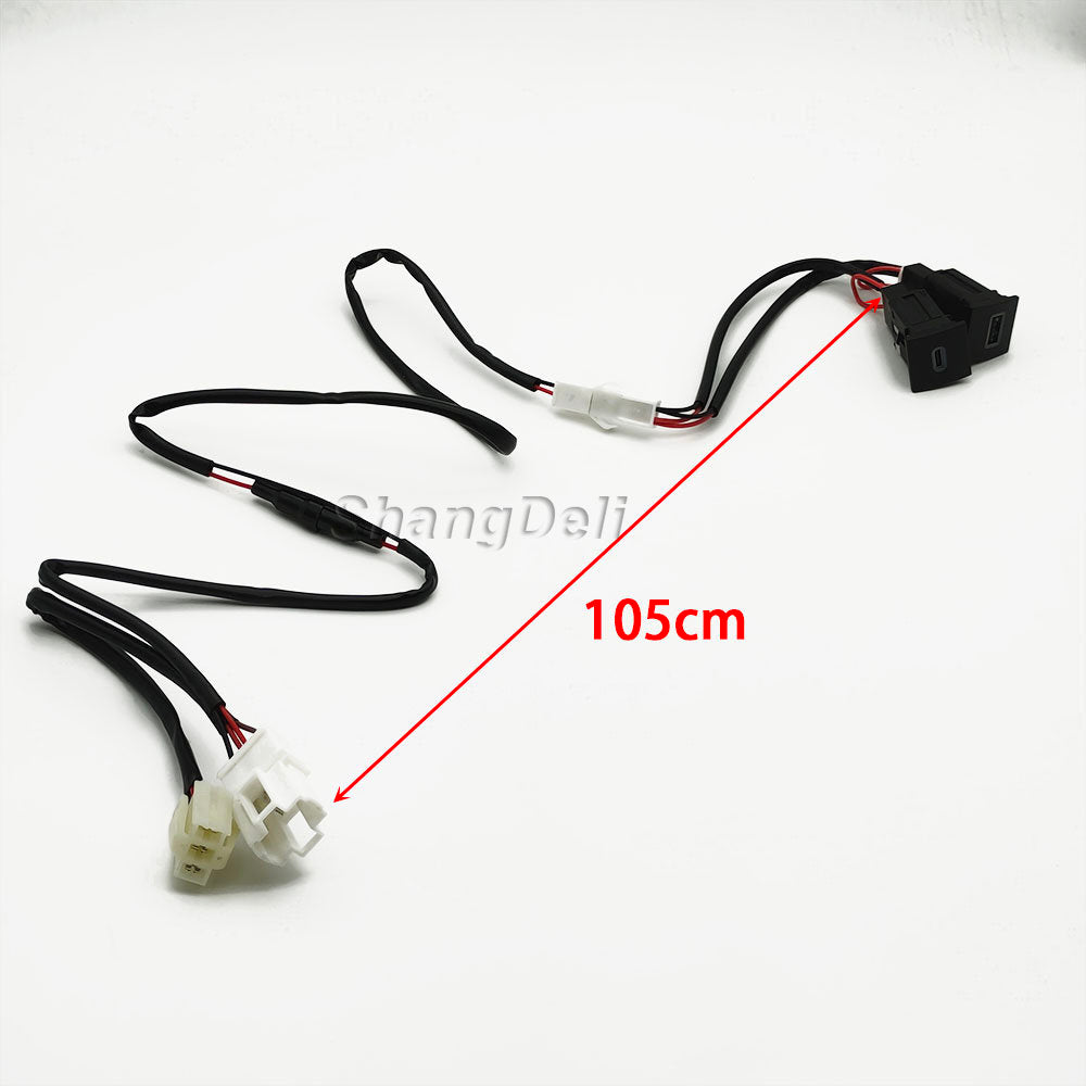 Fast Charging Car USB Adapter (PD & QC3.0 Power Button)