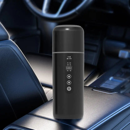 Portable Car Heating Cup 500ML – Smart Electric Travel Kettle with OLED Display