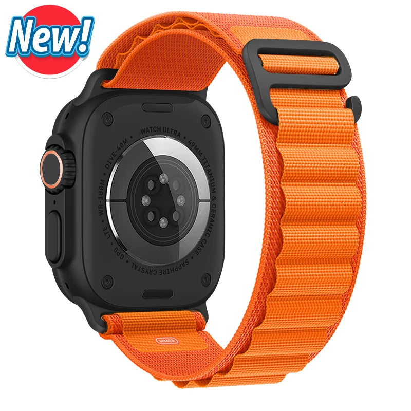 Alpine Loop Strap for Apple Watch – Rugged Adjustable Band (40–49mm, Ultra/Series Compatible)