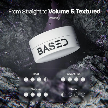 BASDE Hair Styling Wax Stick – Sea Salt Texture Paste for Fluffy Hair & Low Shine Hold
