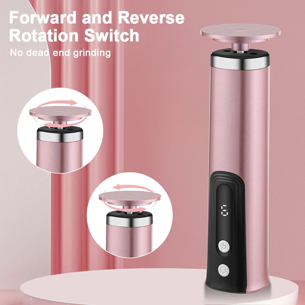 Wireless Electric Foot Callus Remover Machine Rechargeable Pedicure Tool for Dead Skin And Cuticle Removal with Replacement Sand