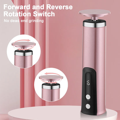 Wireless Electric Foot Callus Remover Machine Rechargeable Pedicure Tool for Dead Skin And Cuticle Removal with Replacement Sand