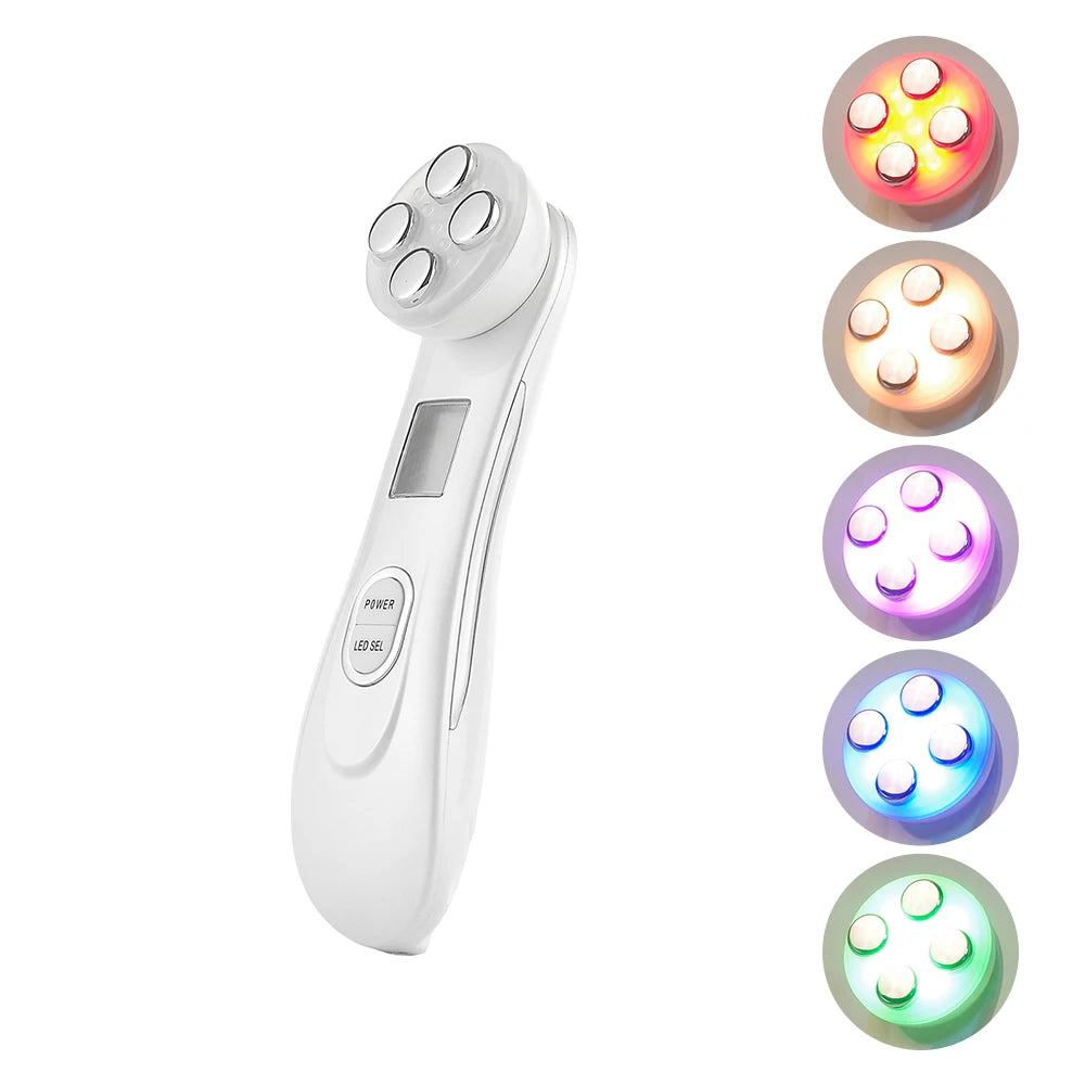 Face Lifting Machine EMS Micro-current Facial Skin Firm Massager LED Photon Rejuvenation Beauty Device