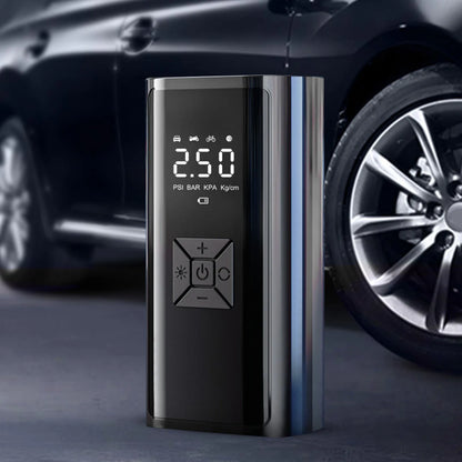 Cordless Tire Pump Powerful Motor  Pressure Gauge Portable Tire Inflator with LED Display Screen for Car Motorcycle Ball
