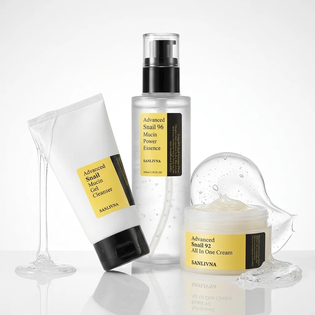 Snail mucus 96 facial essence reduces fine lines, facial cleanser deeply cleans impurities on the face, and moisturizes the skin