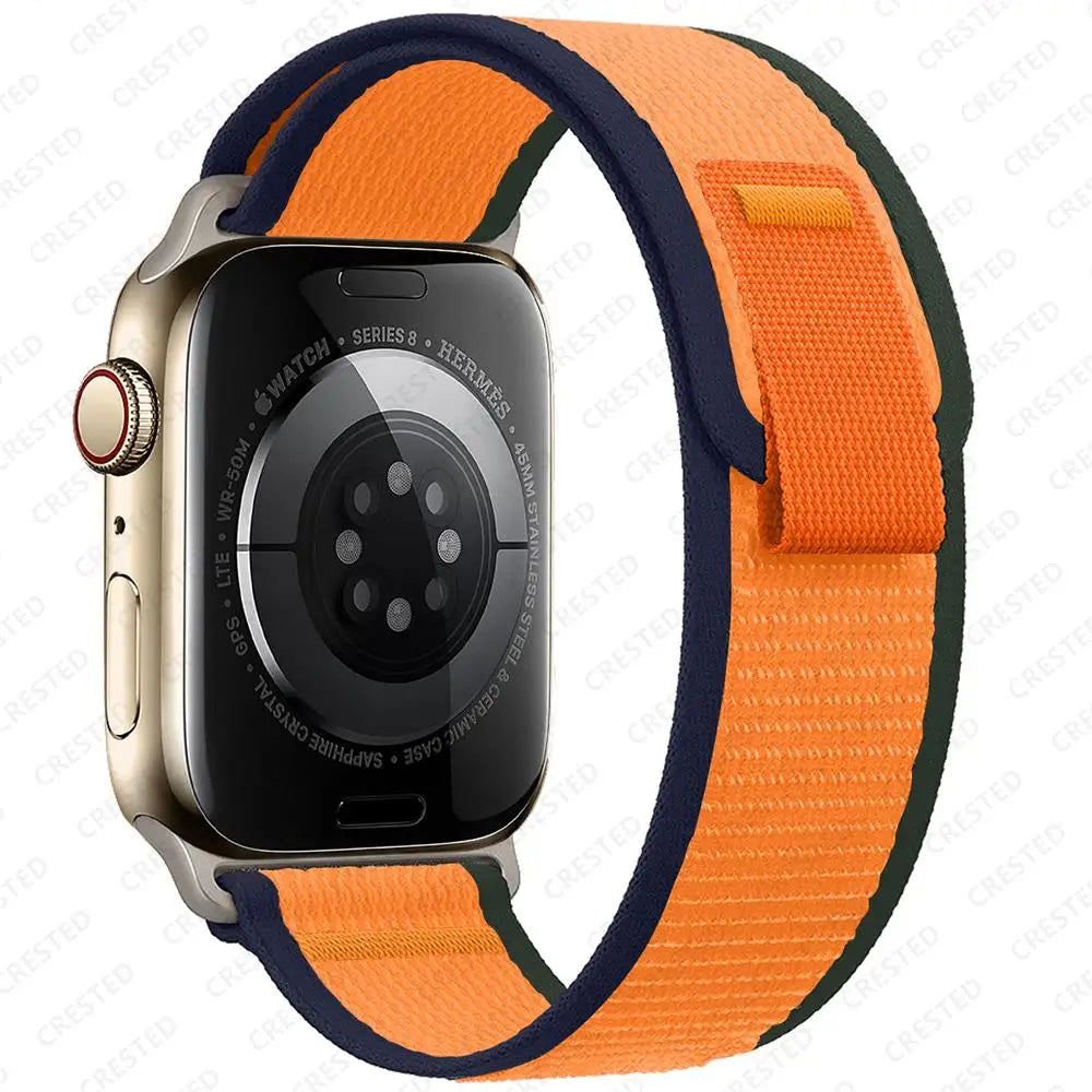 Trail Loop Strap for Apple Watch – Adjustable Sport Band (40–49mm, Ultra/Series Compatible)
