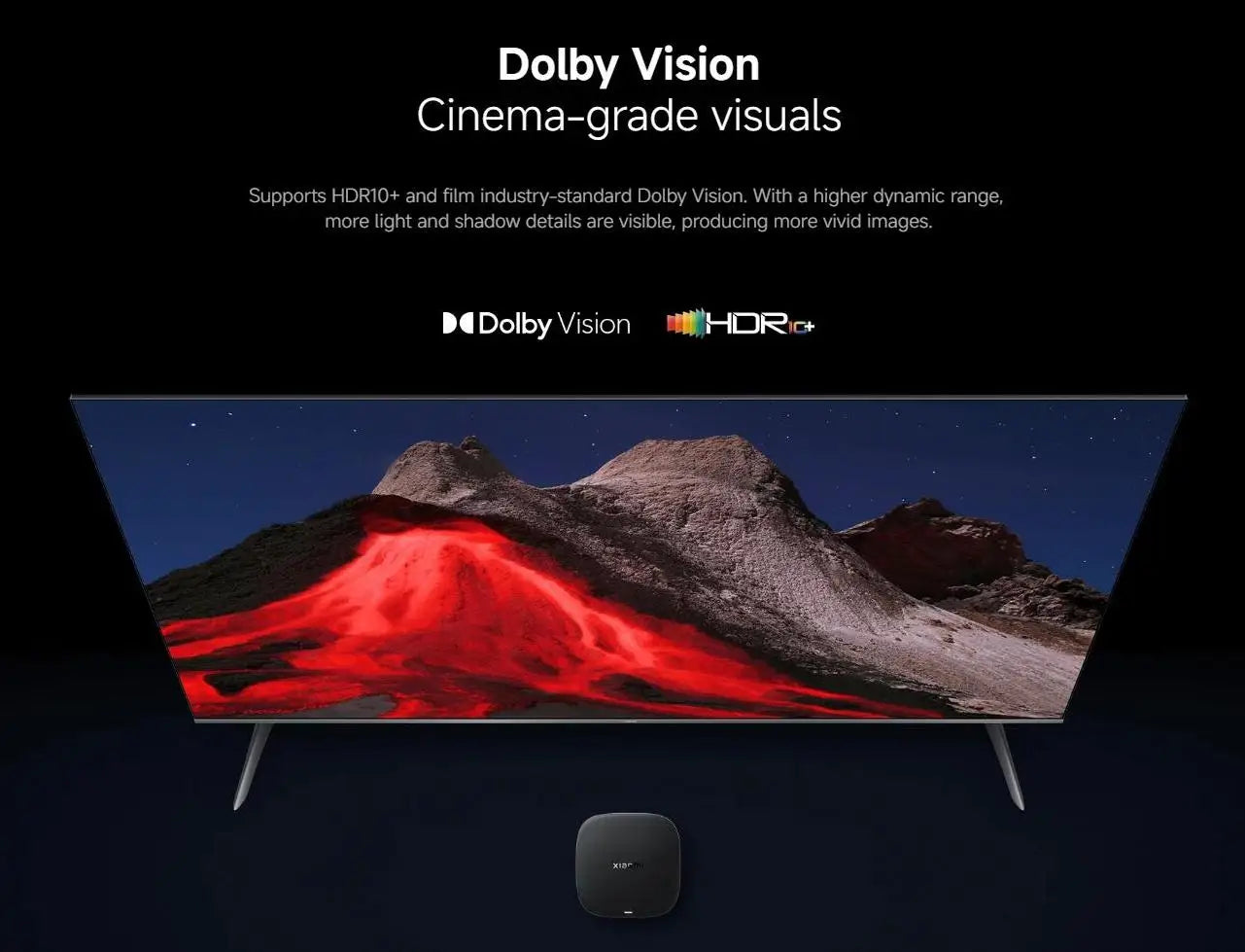 New Xiaomi TV Box S 3rd Gen,Google TV 4K UHD Media Player,Dolby Vision HDR10+ Smart Android TV Box, Google Assistant Set-Top Box