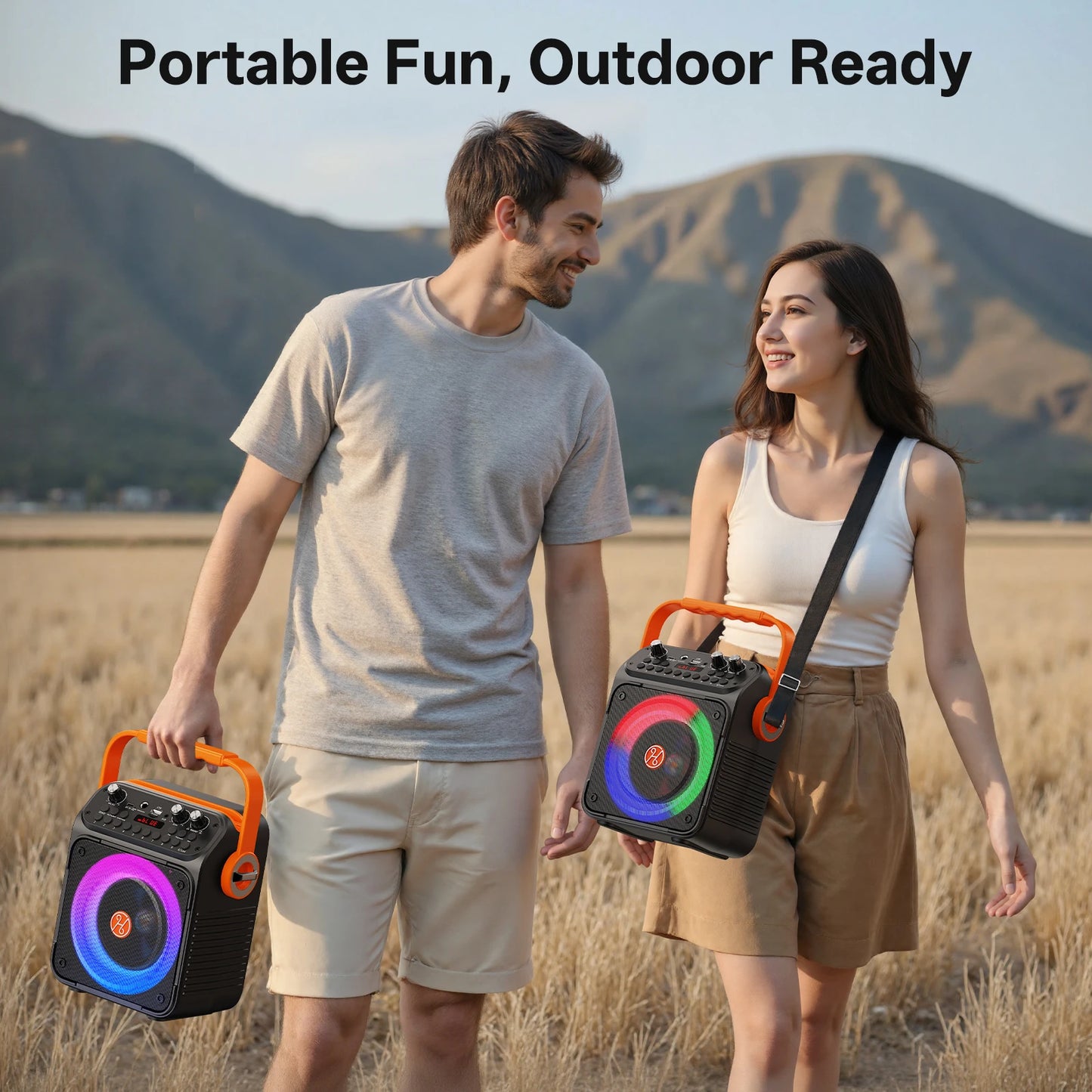 FanFun Karaoke Set – Bluetooth Speaker with 2 Wireless Microphones
