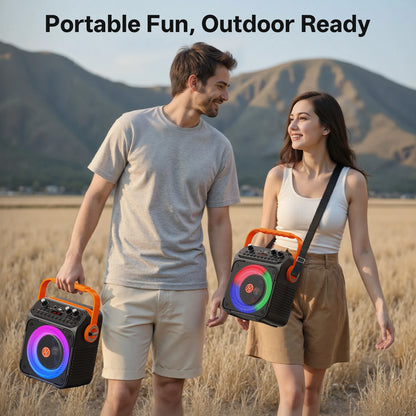 FanFun Karaoke Set – Bluetooth Speaker with 2 Wireless Microphones