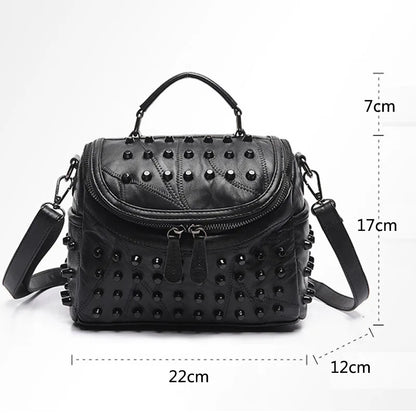 Luxury Sheepskin Genuine Leather Women’s Bag – Designer Shoulder & Messenger Handbag